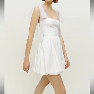 Reformation Enza Dress in White